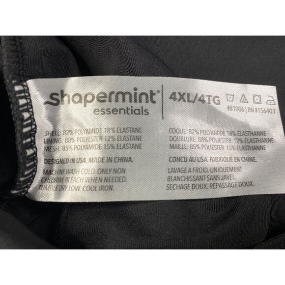 Shapermint Womens 4XL Essentials Knot-Front Swim Dress Black New - Picture 5 of 6